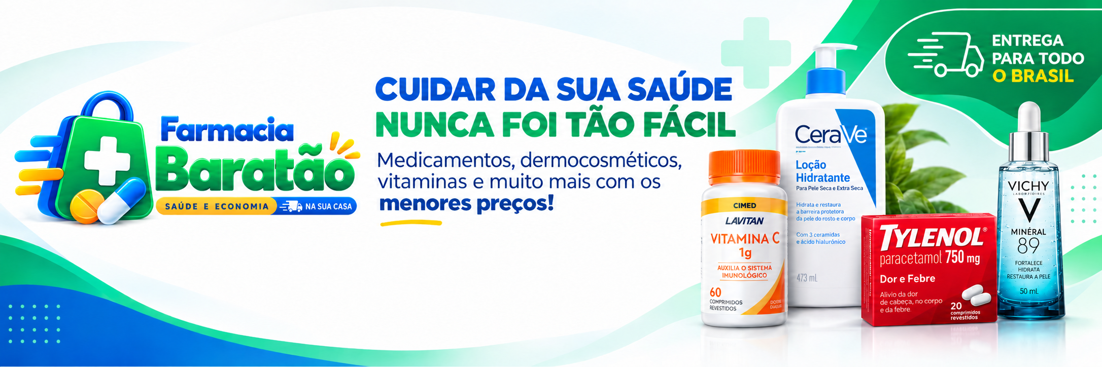 Cuidar da sua saúde nunca foi tão fácil — entrega para todo o Brasil